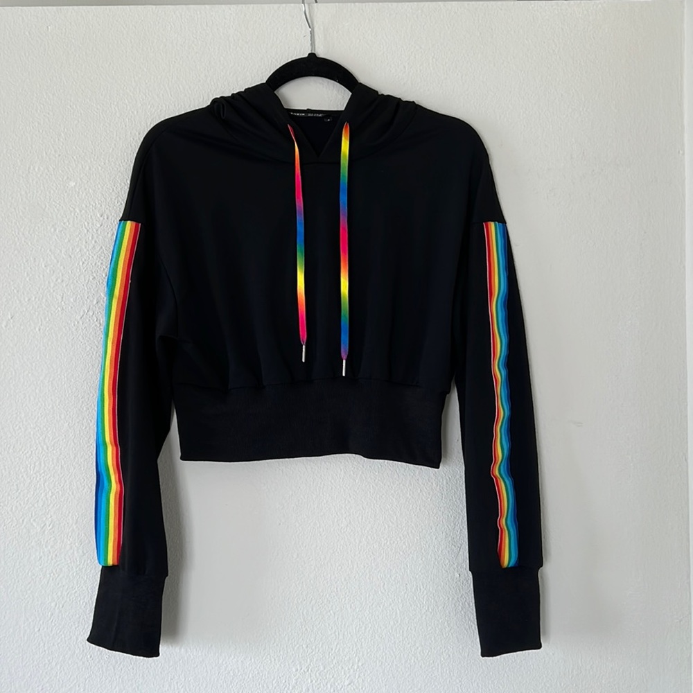 XS Shein Crop Top w/ Hoodie